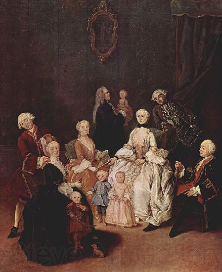 Pietro Longhi Portrat einer Patrizierfamilie